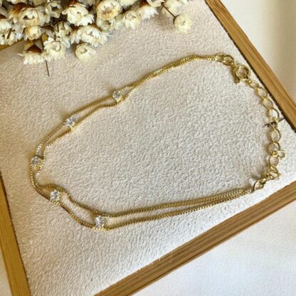 Pulseira ponto de luz banhada a ouro 18k - Image 2
