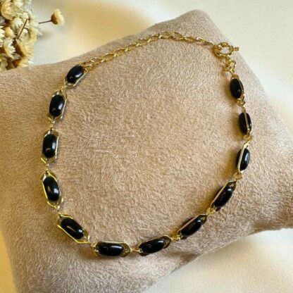 Pulseira com Zircônia negra